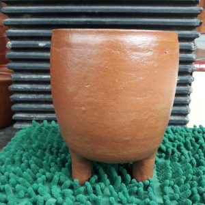 Pot Tanpa Corak Silinder 4 Kaki - Medium Size